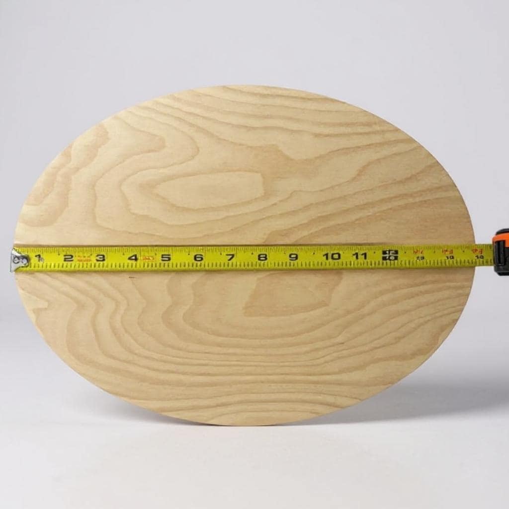 Unfinished Wood Oval Blank Baltic Birch Craft Base Wooden Shape Cutout Form Smooth Sanded Surface Ready To Paint Stain Customize DIY Project Supplies Wreath Base Door Hanger Wedding Sign Home Accent Craft Creation Quarter Inch Thick Plywood