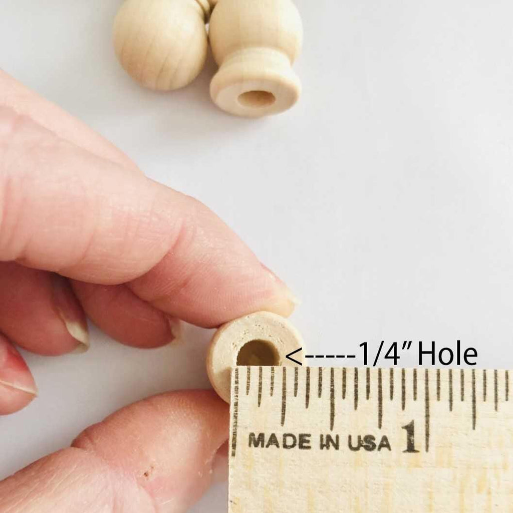 Wooden Furniture Hardware Set Unfinished Wood Finial Pieces Natural Craft Supplies Ten Pack Ready To Paint Customize Perfect Curtain Rod Finials Cabinet Knobs Drawer Pulls DIY Home Projects Smooth Sanded Decorative Wood Components Bedpost