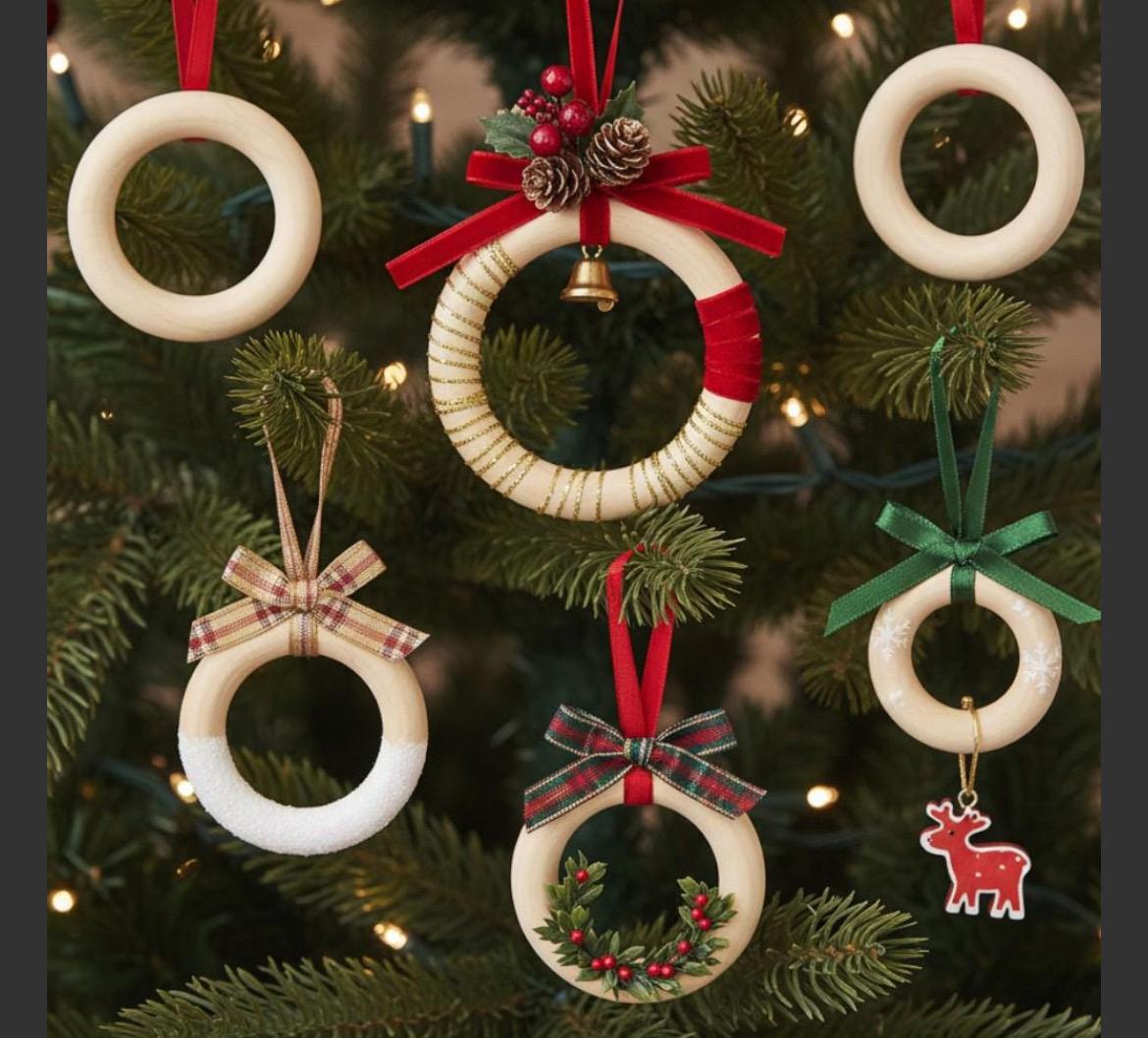 Wooden Craft Ring – Natural Maple for Diy Macrame and Teething Toys