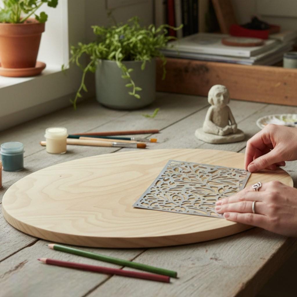 Unfinished Wood Oval Blank – Baltic Birch Craft Base for Diy Projects