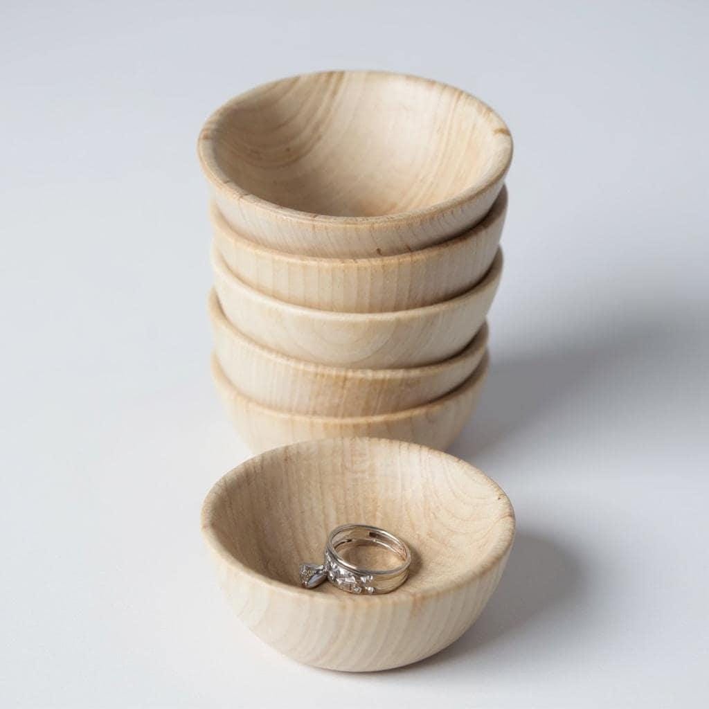 Handcrafted Wooden Bowl Natural Wood Kitchen Storage Rustic Farmhouse Organization Small Spice Holder Mini Serving Dish Light Grain Finish Smooth Surface Safe Handling Jewelry Storage Solution Minimalist Home Styling Montessori Sensory