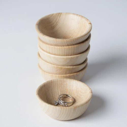 Handcrafted Wooden Bowl Natural Wood Kitchen Storage Rustic Farmhouse Organization Small Spice Holder Mini Serving Dish Light Grain Finish Smooth Surface Safe Handling Jewelry Storage Solution Minimalist Home Styling Montessori Sensory