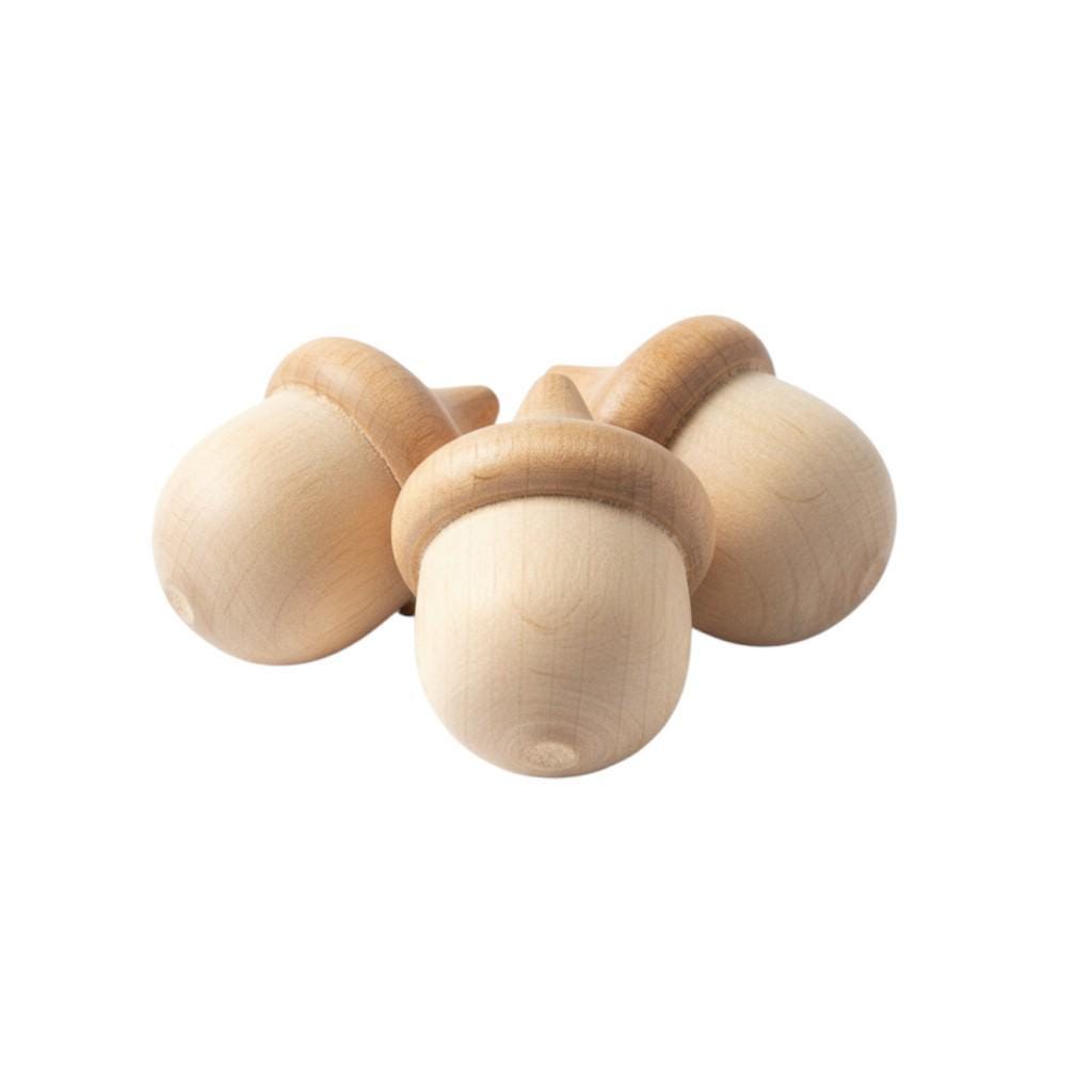 Unfinished Wood Acorn – 100pack Fall Craft Supply Set