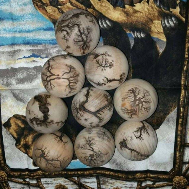 Wooden Craft Ball – Unfinished Natural Sphere for Sorting Games
