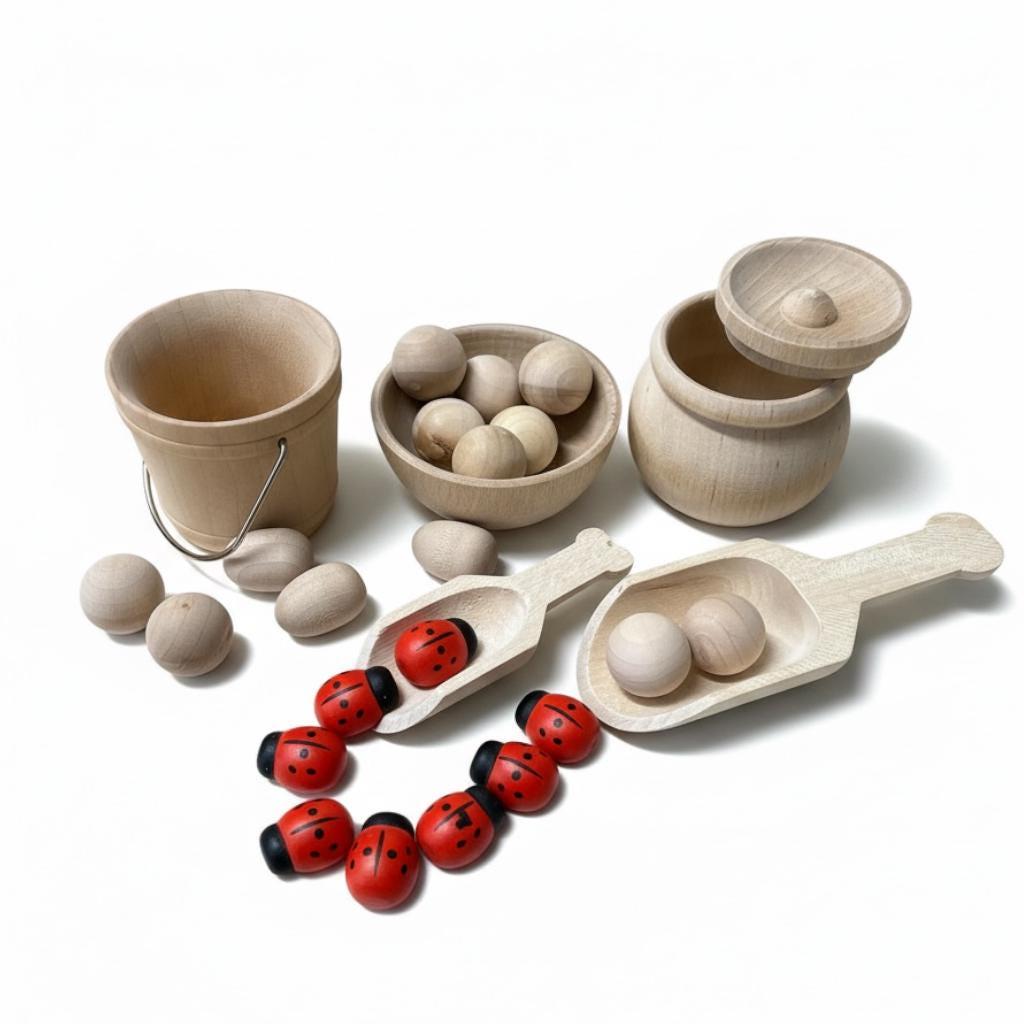 Wooden Wedding Favor – Rustic 4" Scoop Baby Shower Gift