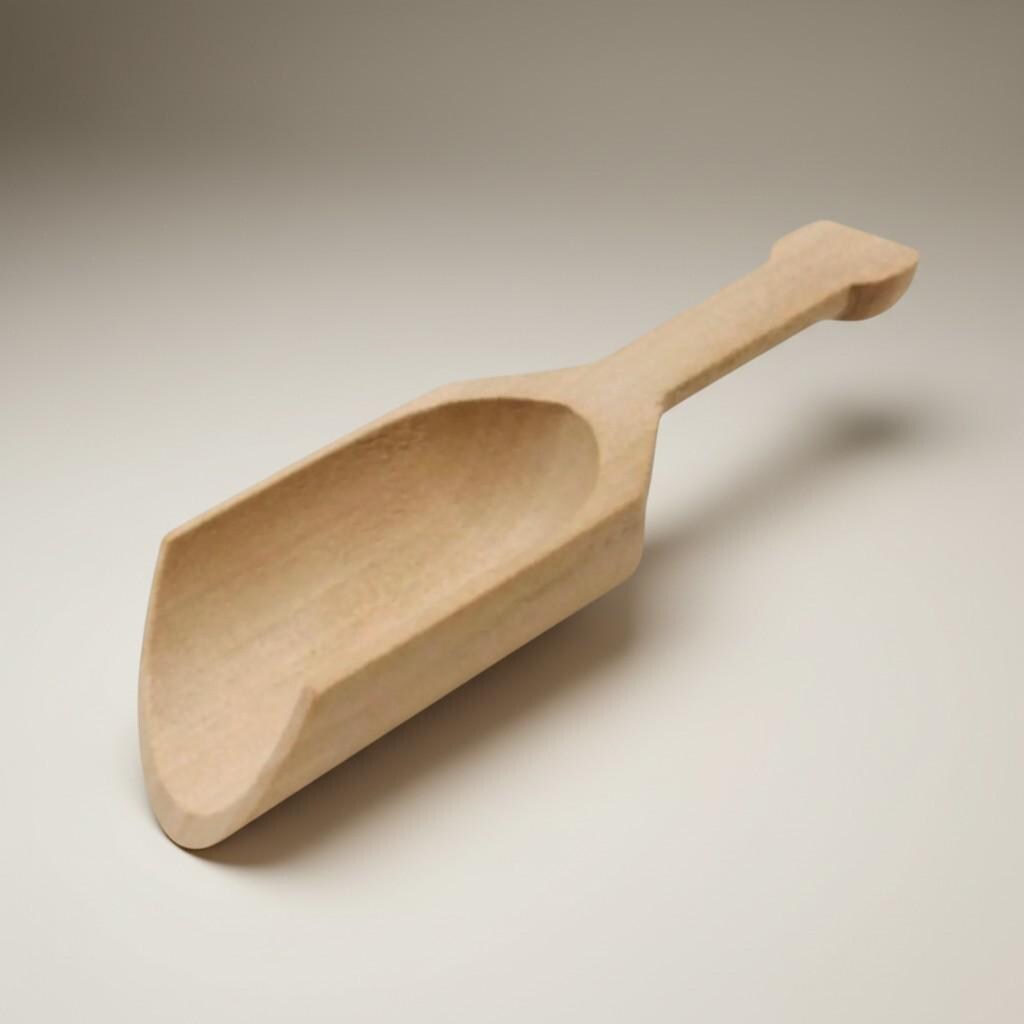 Wooden Wedding Favor – Rustic 4" Scoop Baby Shower Gift