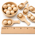 Natural Wood Bath Salt Scoop Handcrafted Measuring Spoon Rustic Kitchen Tool Unfinished Wooden Scoop Small Size Coffee Measure Farmhouse Style Wedding Favor Gift Idea Premium Wood Material Grain Pattern Display Versatile Kitchen Bathroom