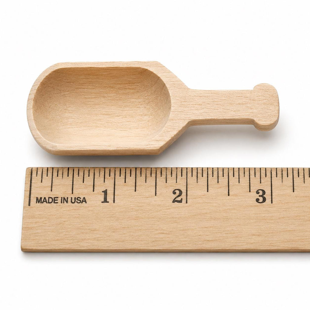 Bath Salt Scoop – Natural Wood Handcrafted Measuring Spoon