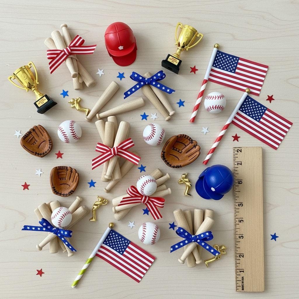 Miniature Baseball Bat – Unfinished Maple Wood Party Favor