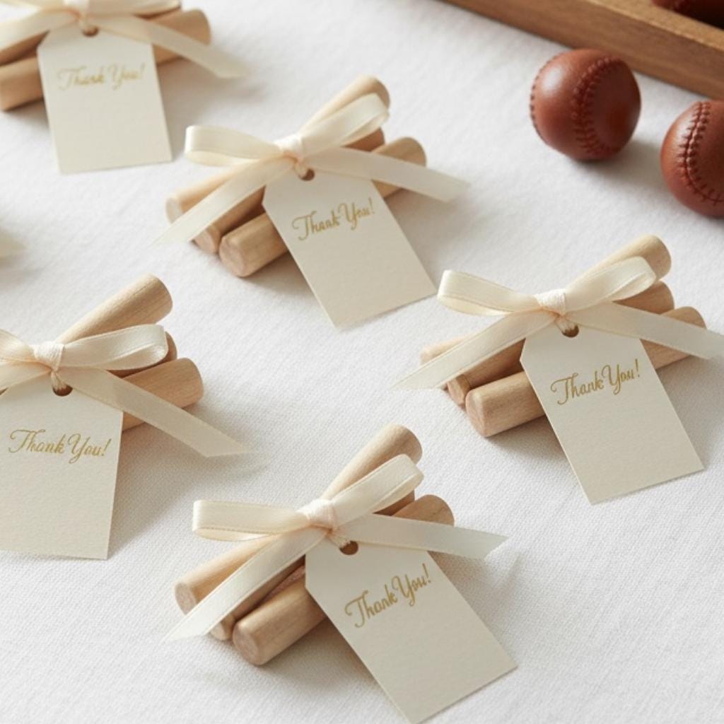 Miniature Baseball Bat – Unfinished Maple Wood Party Favor