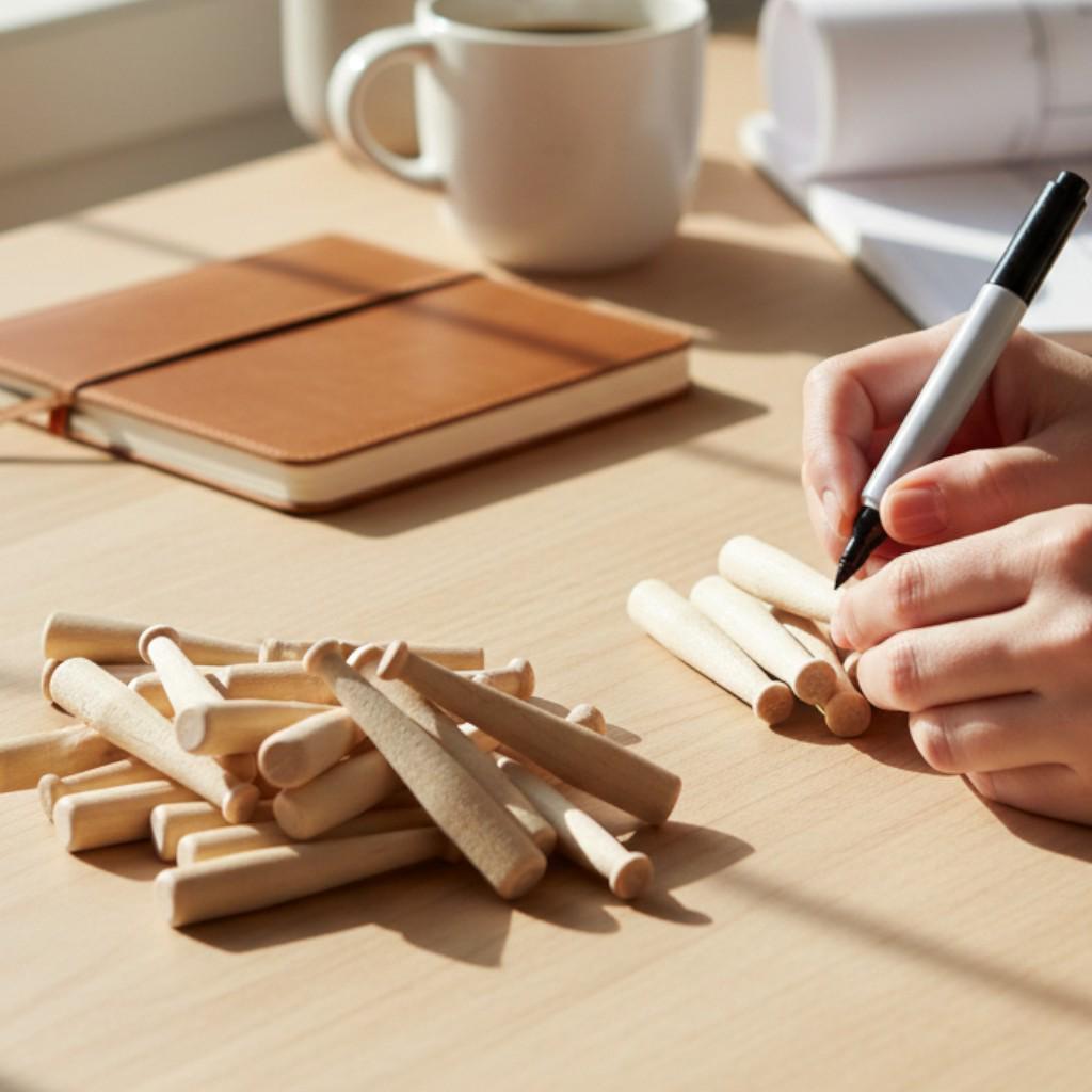 Miniature Baseball Bat – Unfinished Maple Wood Party Favor