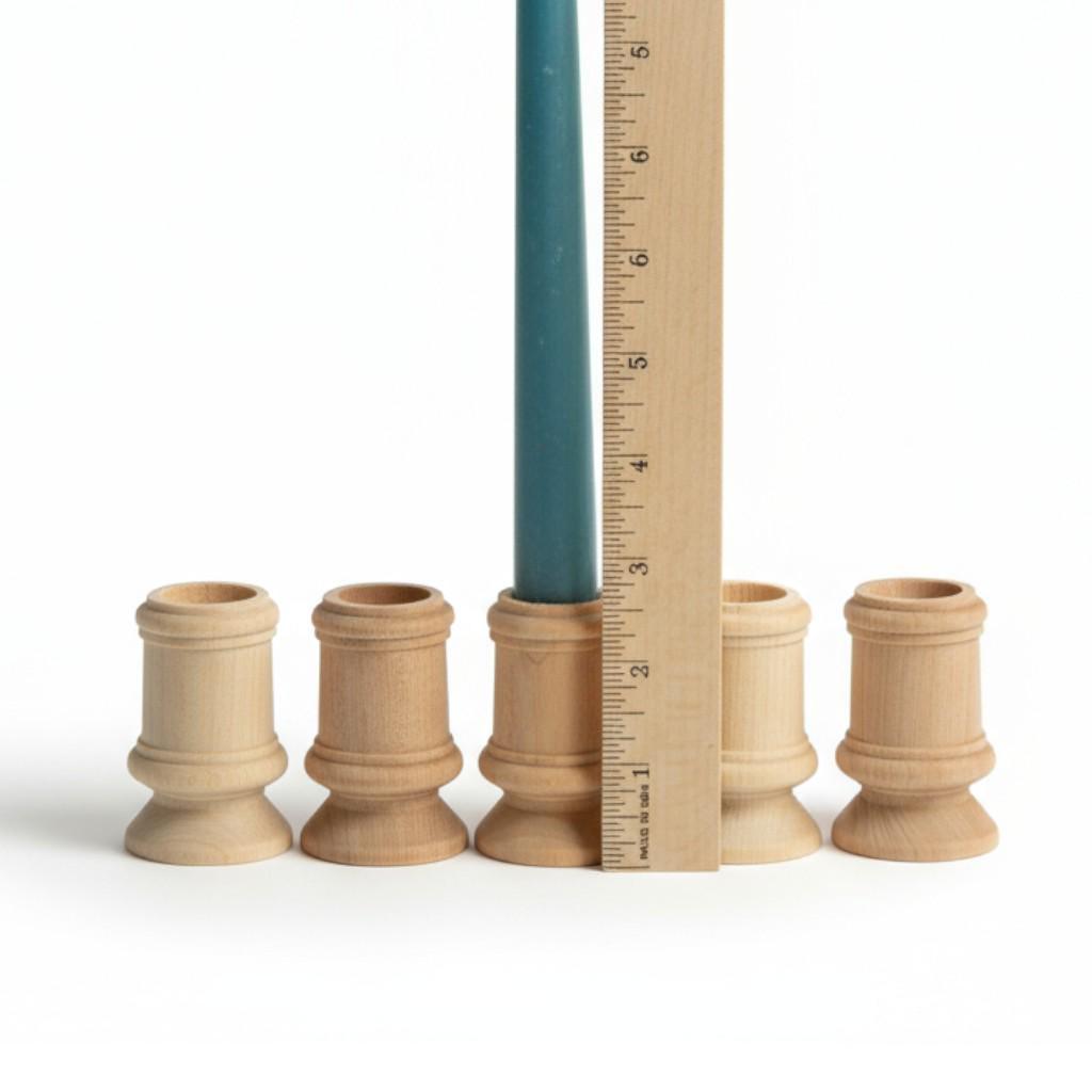 Wooden Candle Holder – Rustic Wedding Centerpiece Farmhouse Taper